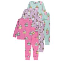 GX574: Girls 3 Pack Dessert Long Sleeve Pyjamas (2-3 Years)